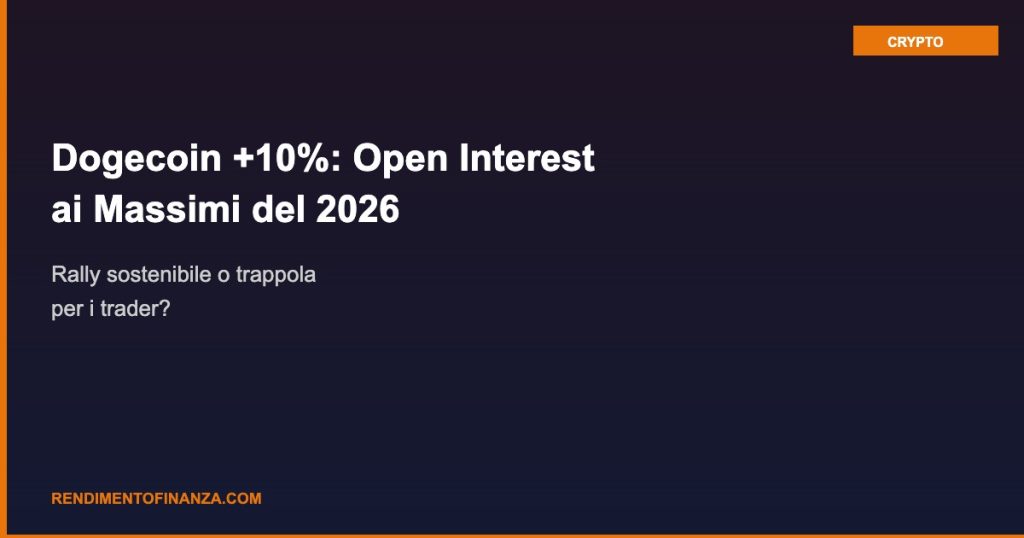 Dogecoin open interest 2026 DOGE rally crypto meme coin analisi
