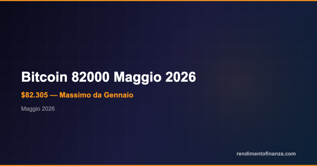 Bitcoin 82000 maggio 2026 rally ETF spot