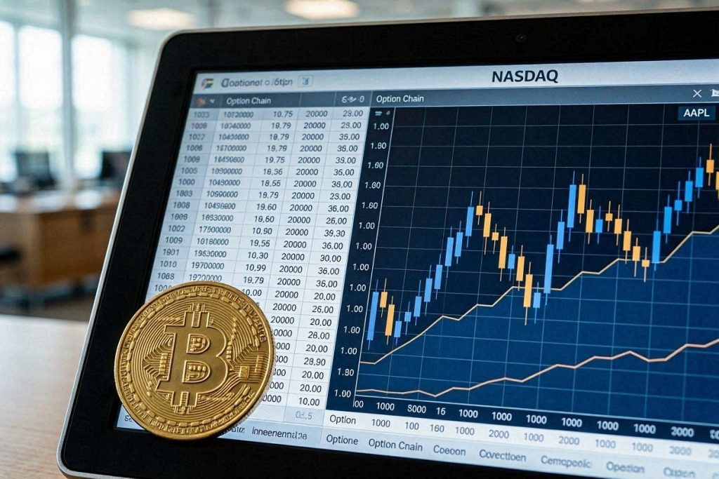 Opzioni Bitcoin Nasdaq QBTC approvate dalla SEC nel 2026