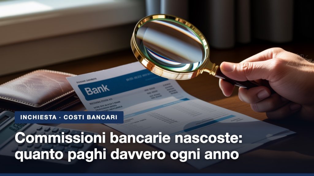 Commissioni bancarie nascoste: lente di ingrandimento su un estratto conto