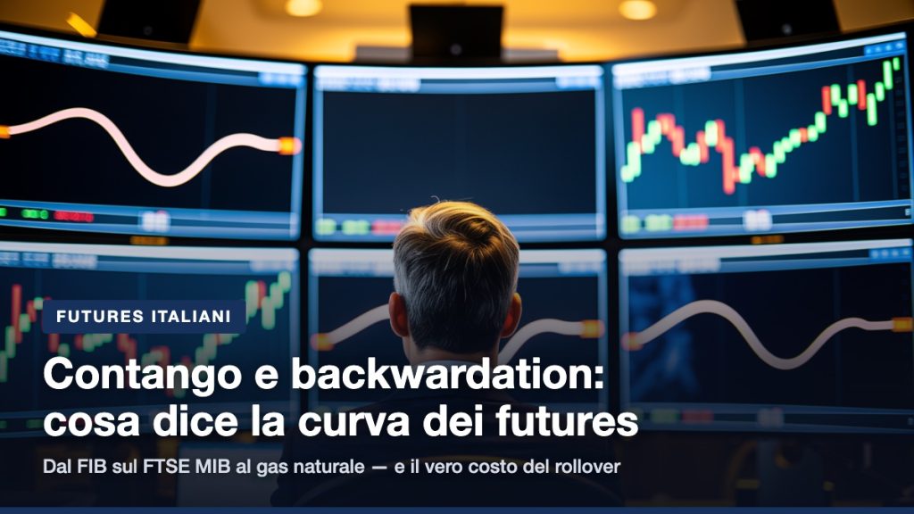 Contango e backwardation: trader davanti alla curva dei futures sugli schermi