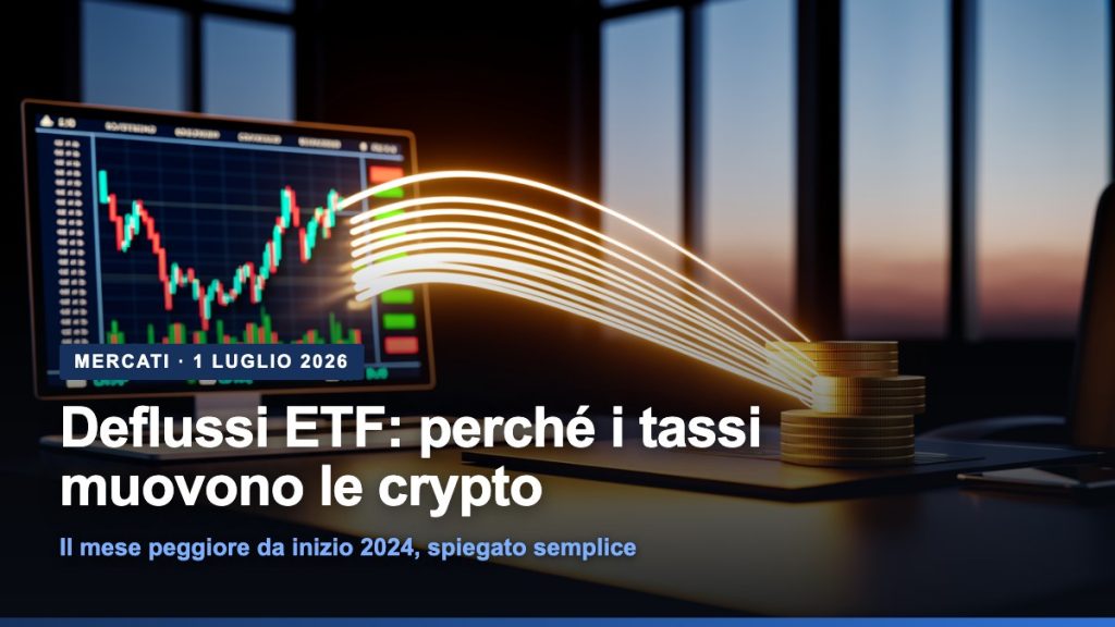 Deflussi ETF: capitale che esce dalle crypto verso i bond