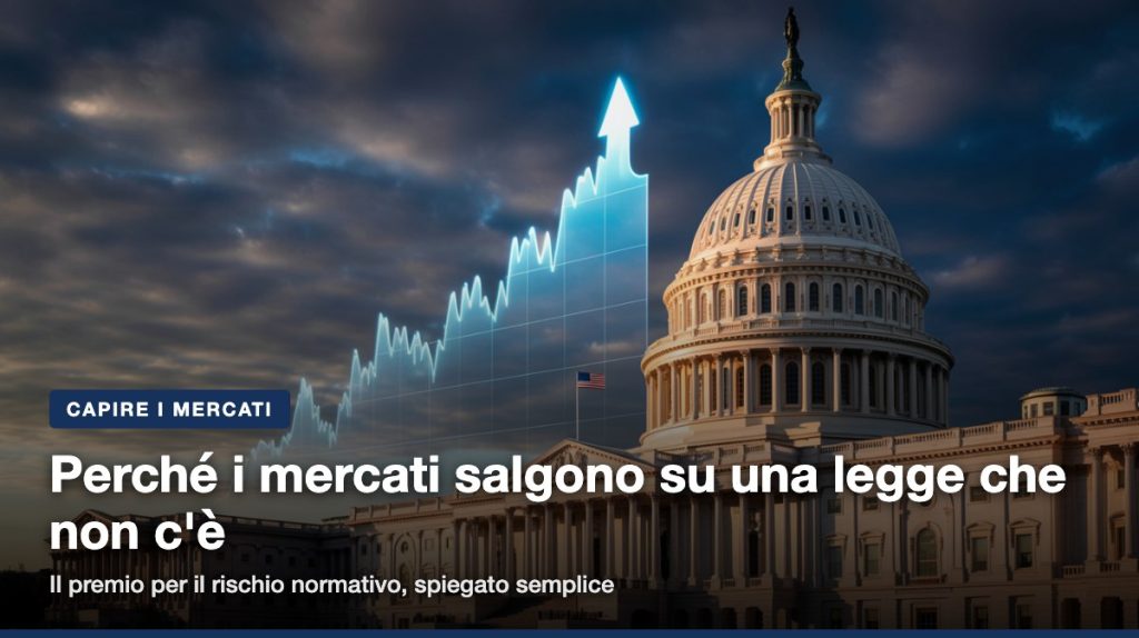 Bitcoin ai massimi di cinque settimane sull'attesa del Clarity Act USA: cos'è il premio per il rischio normativo e cosa