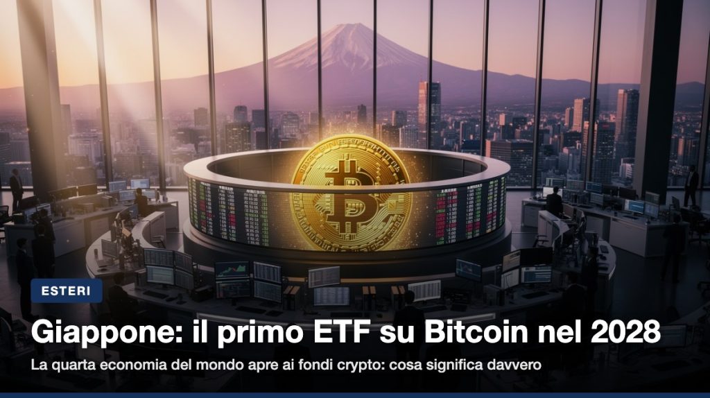La vigilanza giapponese prepara la riforma che porterebbe al primo ETF su Bitcoin entro il 2028, con stime di afflussi p