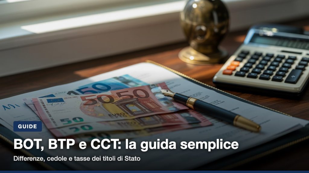 BOT BTP CCT: titoli di Stato italiani a confronto sulla scrivania