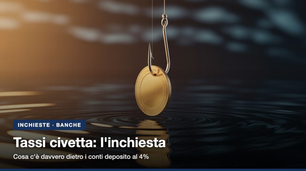 Tassi promozionali al 4% mentre i tassi ufficiali scendono: come funzionano le offerte civetta dei conti deposito, cosa