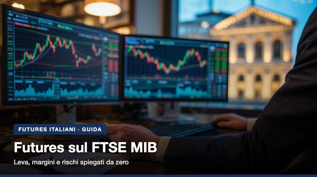 Guida ai futures sul FTSE MIB: contratto, leva e margini, copertura e speculazione, scadenze e rollover. Per chi sono ad