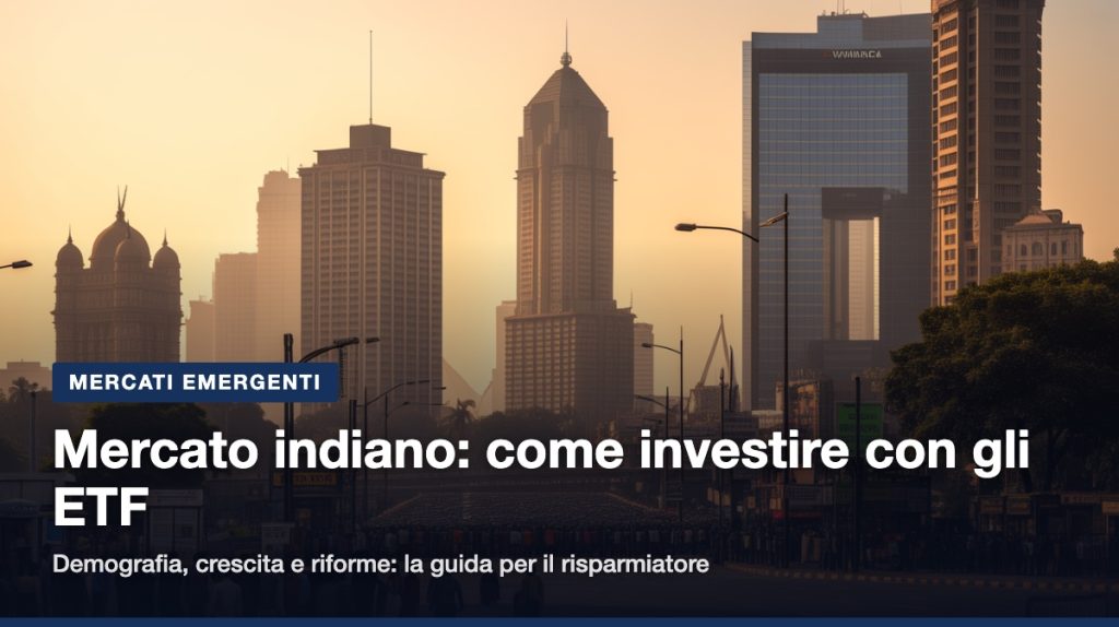 mercato indiano: skyline di Mumbai al tramonto, mercati emergenti