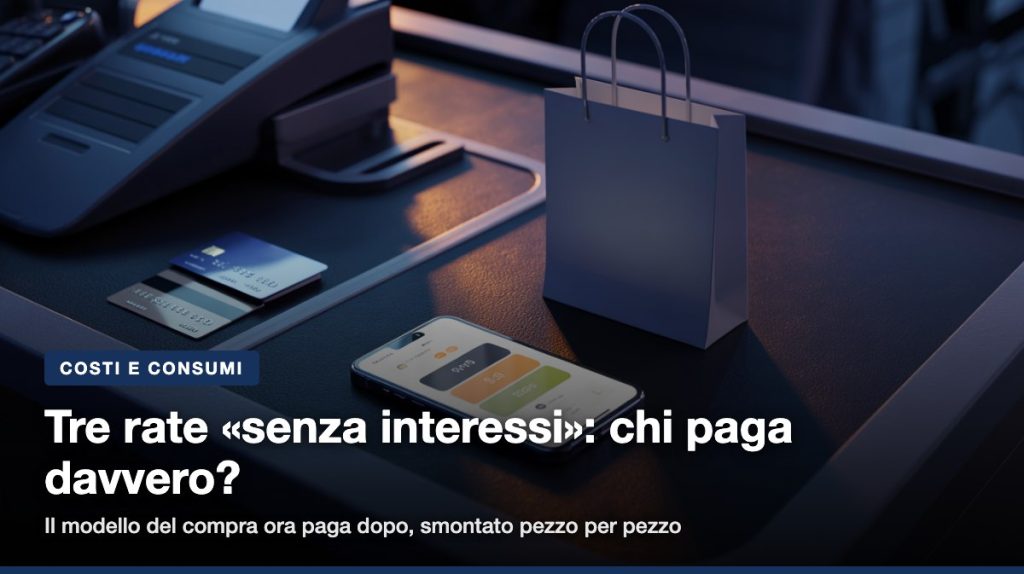 Il «paga in 3 rate senza interessi» ha sempre un pagatore: commissioni ai negozianti, penali da ritardo e micro-debiti p