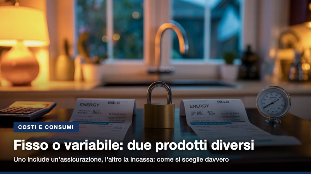 Fisso e variabile non sono due prezzi per lo stesso prodotto: uno include un'assicurazione. PUN, PSV, spread, offerte ci