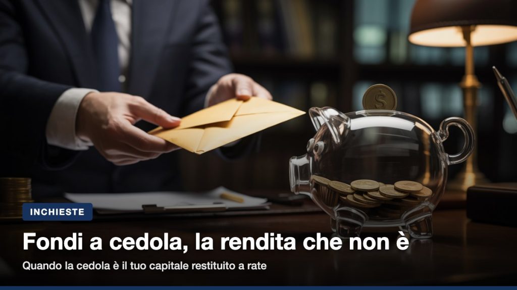 La cedola dei fondi collocati in banca non è sempre un interesse: può essere il tuo capitale restituito a rate, con comm