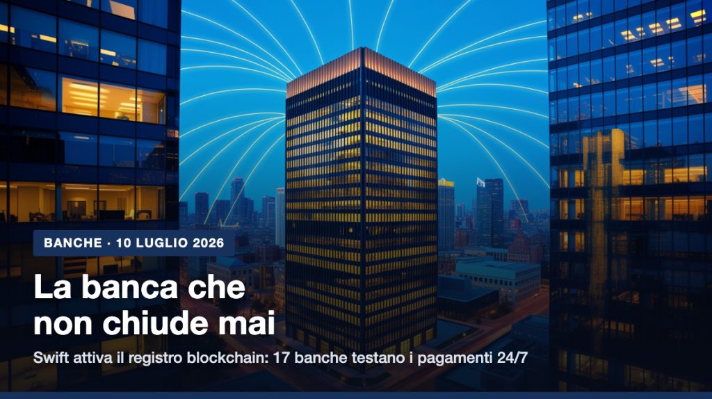 Swift blockchain: la banca che non chiude mai, pagamenti 24/7