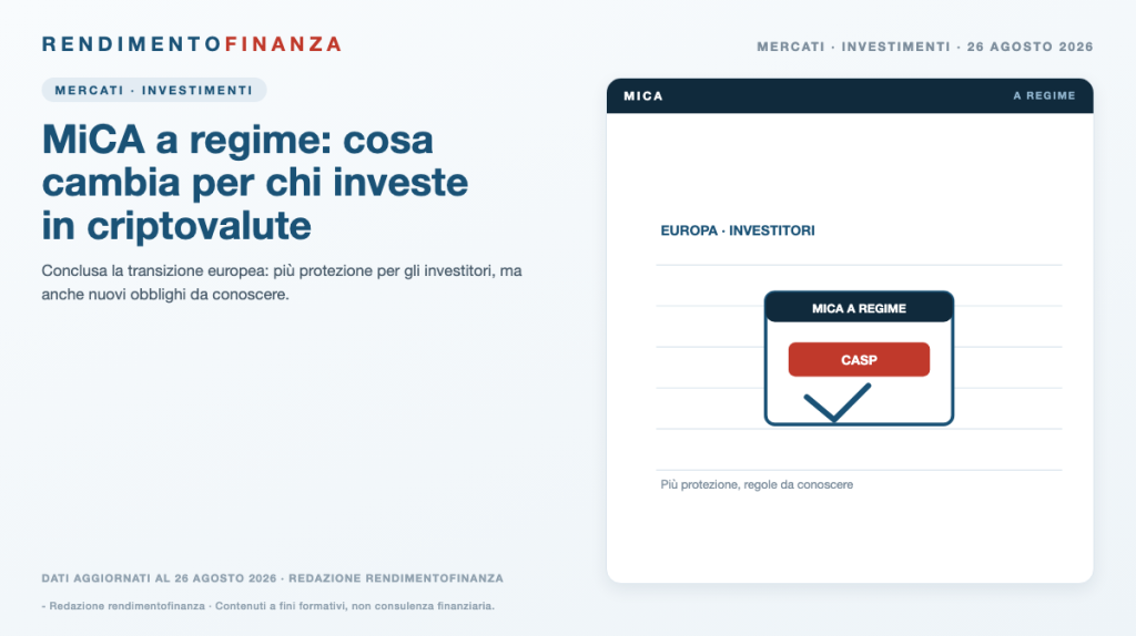 mica a regime cosa cambia investitori